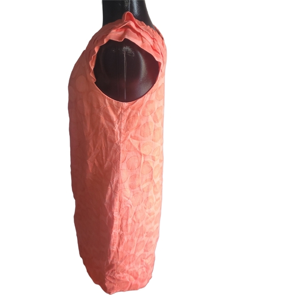 Dressbarn Orange Short Ruffle Sleeve Dress 12 - Picture 5 of 7